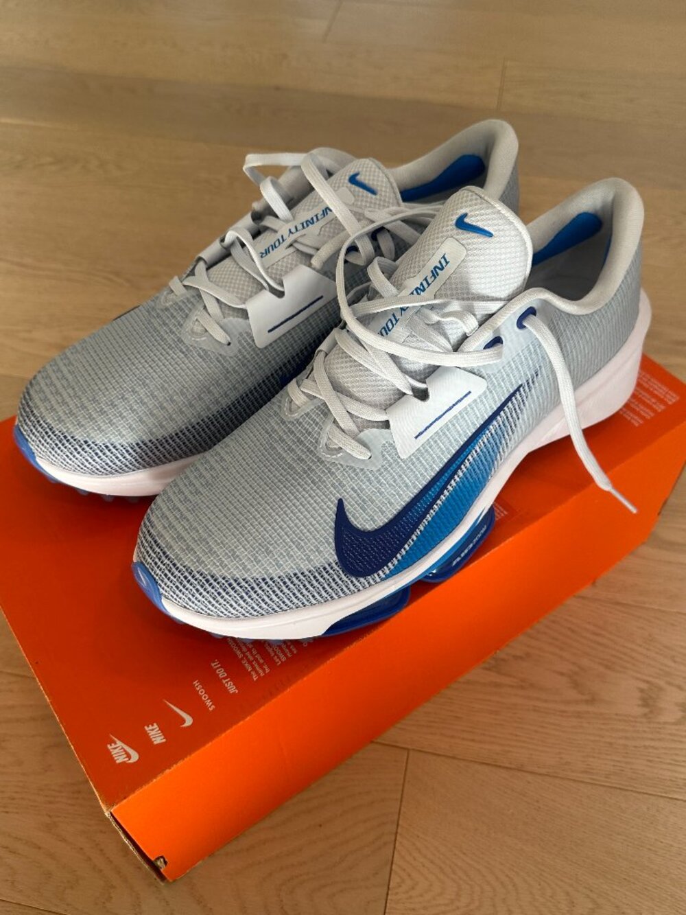Nike Air Zoom Infinity Tour 2 Golf Shoes - White/Blue - Size 13
